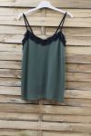 CAMISOLE VAN KANT VERSTELBARE BANDJES 0863 MILITAIRE GROEN