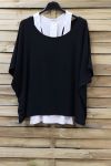 T-SHIRT + DEBARDEUR 0866 NOIR