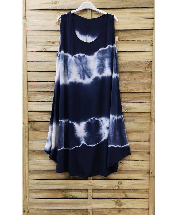 ROBE TIE AND DYE 0867 BLEU MARINE