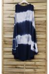 ROBE TIE AND DYE 0867 BLEU MARINE