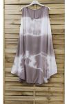 KLEID TIE AND DYE 0867 TAUPE