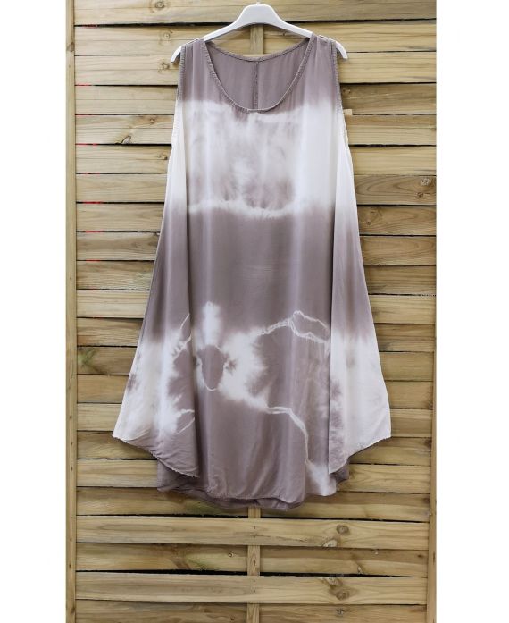 KLEID TIE AND DYE 0867 TAUPE