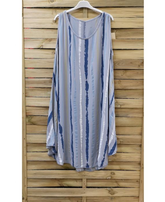 ABITO A RIGHE 0869 GRIGIO