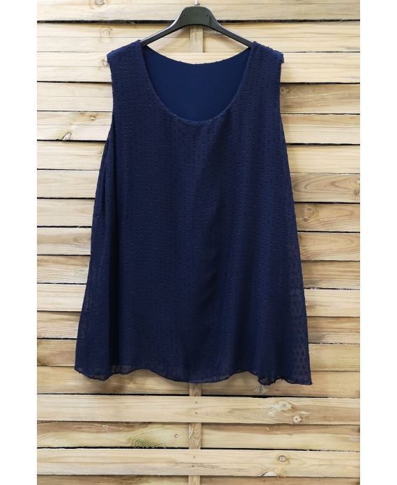 GRANDE TAILLE TOP 0874 BLEU MARINE