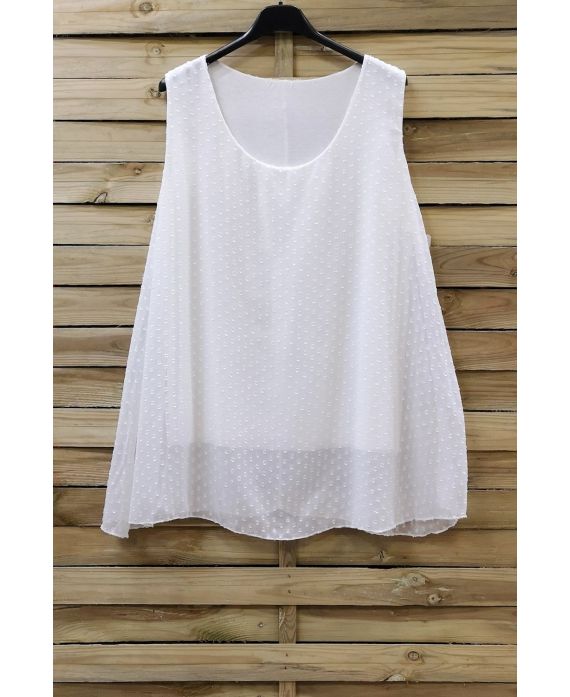 GRANDE TAILLE TOP 0874 BLANC