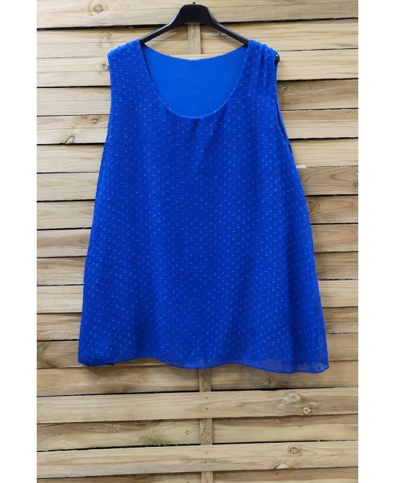 GRANDE TAILLE TOP 0874 BLEU ROYAL