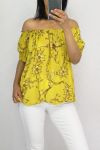 TOP SCOLLO SCOOP ELASTICO 0847 GIALLO