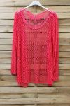 JACKET AJOURE LACE 0877 CORAL