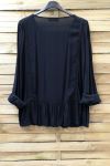 TUNIC POMPON 1063 BLACK