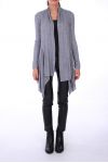 GILET ASYMETRIQUE 0261 GRIS