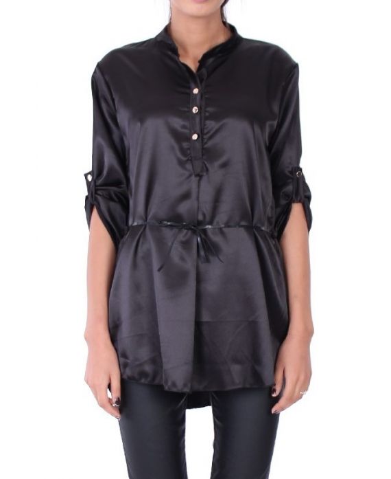 TUNIC SATIN 0288 BLACK