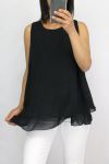 TOP CLOAKING OVERLAY 0730 BLACK