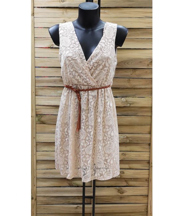 ABITO IN PIZZO 0906 BEIGE