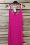 BACK LONG DRESS FANCY 0922 FUSHIA