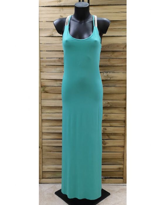 TERUG LANGE JURK FANCY 0922 PASTEL GROEN