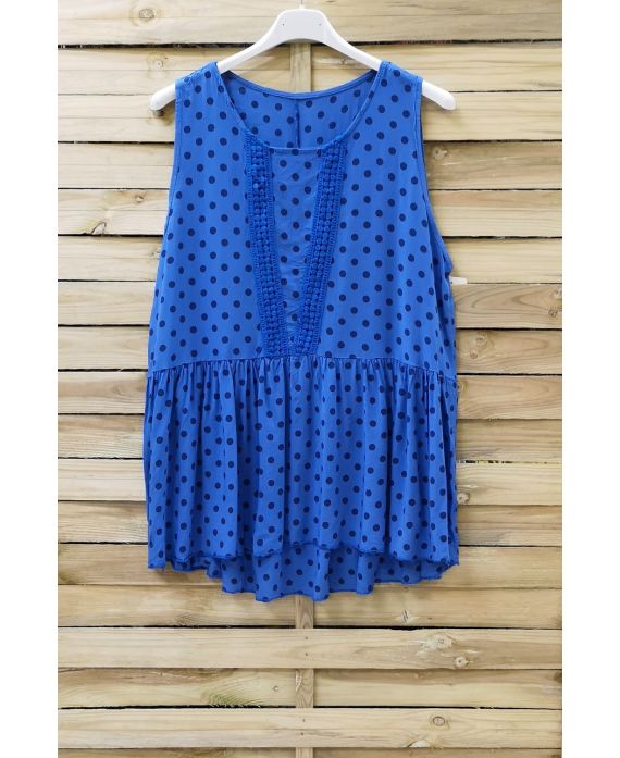 DE TOP HEEFT POLKA DOT 0908 ROYAL BLUE