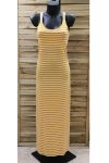 ROBE LONGUE DOS FANTAISIE 0921 JAUNE