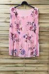 GRANDE TAILLE TOP PLISSE 0937 ROSE