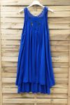ROBE DOS FANTAISIE 0949 BLEU ROYAL