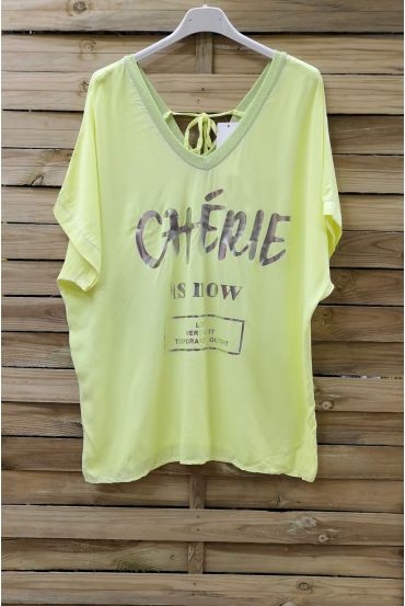 T-SHIRT EFFECT DELAVE CHERIE 0948 YELLOW