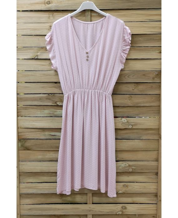 DRESS HAS POLKA DOTS 0950 PINK