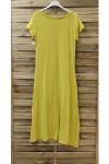 ROBE LONGUE POCHE 0947 JAUNE