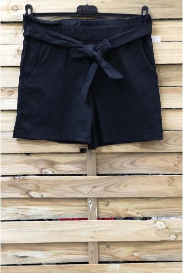 SHORTS MET HOGE TAILLE 0966 ZWART