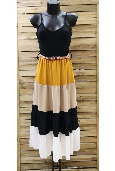 LONG DRESS BOHEME 0965 MUSTARD