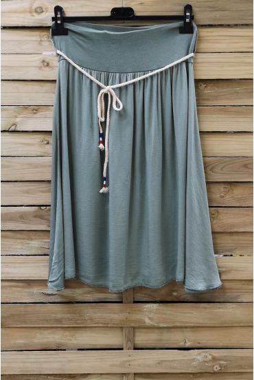 FLOWING SKIRT 0964 MILITARY GREEN