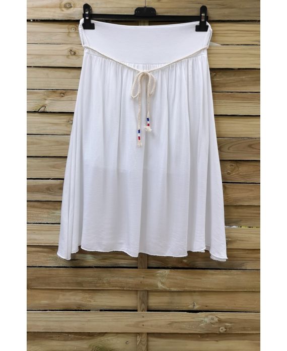 LA GONNA CHE SCORRE 0964 BIANCO