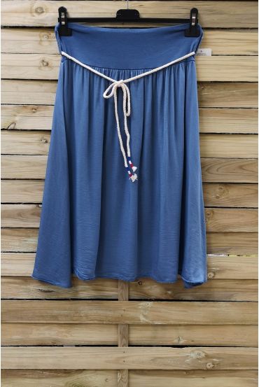 VLOEIENDE ROK 0964 BLAUW