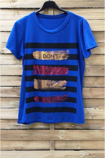 T-SHIRT FLOCKING 0973 ROYAL BLUE