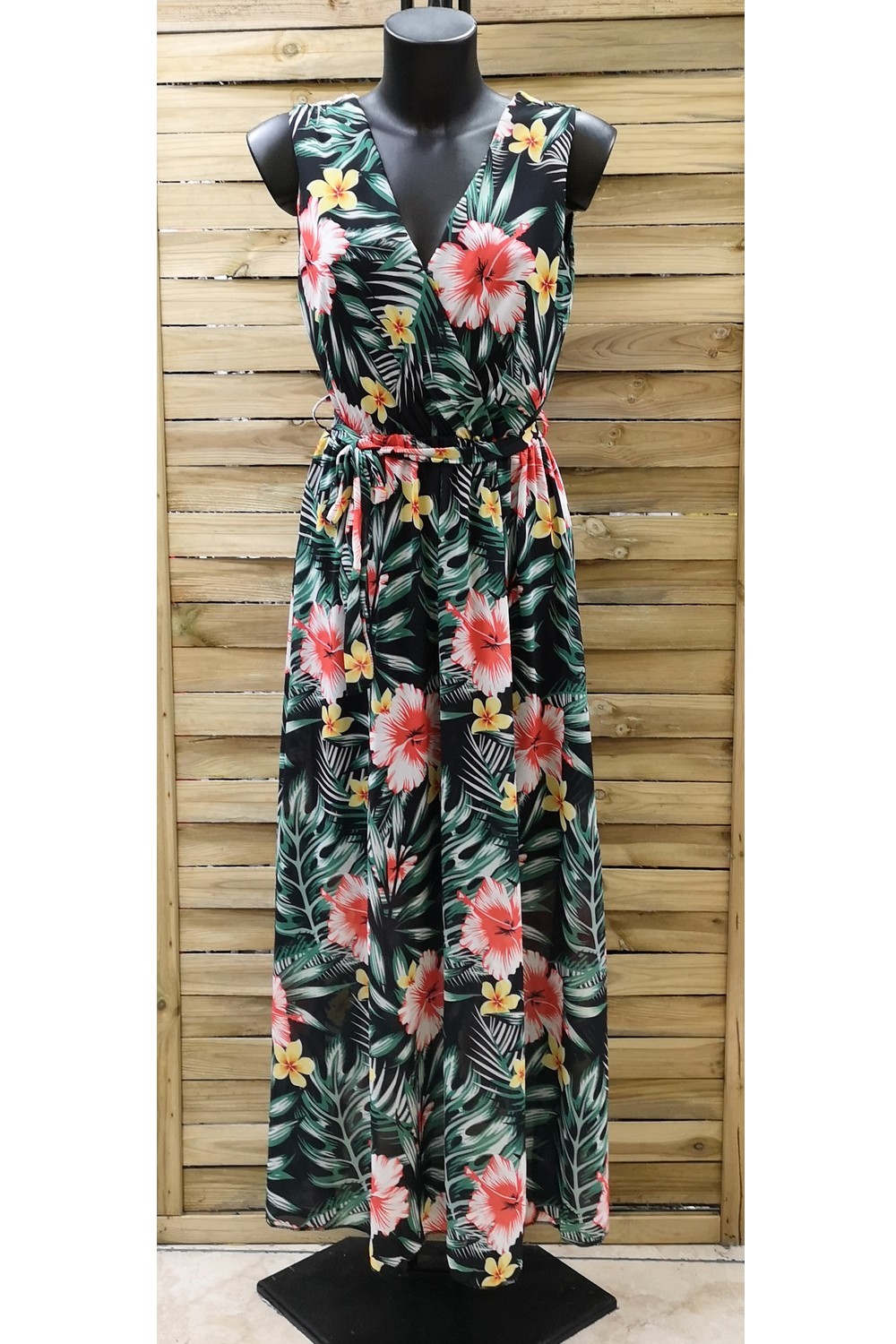 Robe longue tropicale new arrivals