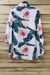 KIMONO PRINT BLOEMEN 0975 WIT