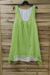 TUNIEK POLKA DOTS 2 STUKS 0994 GROENE ANIJS