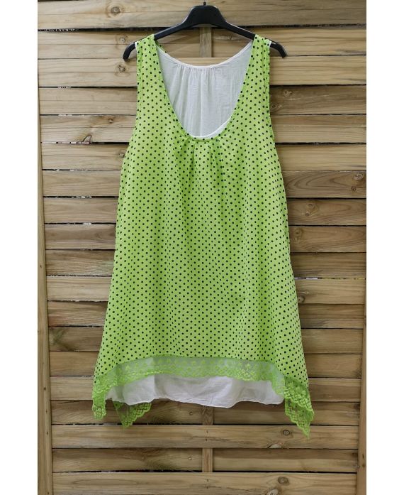 TUNIC POLKA DOTS 2 PIECES 0994 GREEN ANISE