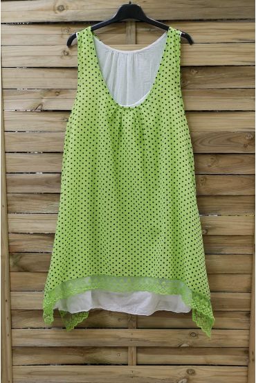 TUNIEK POLKA DOTS 2 STUKS 0994 GROENE ANIJS