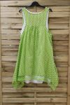 TUNIEK POLKA DOTS 2 STUKS 0994 GROENE ANIJS