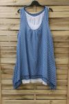 TUNIEK POLKA DOTS 2 STUKS 0994 BLAUW