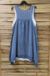 TUNIEK POLKA DOTS 2 STUKS 0994 BLAUW