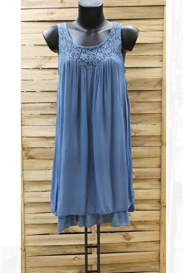 TUNIEK JURK LACE 0996 BLAUW