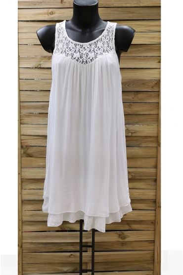 TUNIC DRESS LACE 0996 WHITE