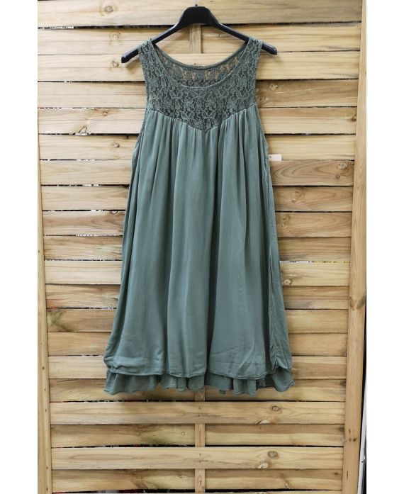 TUNIC DRESS LACE 0996 MILITARY GREEN