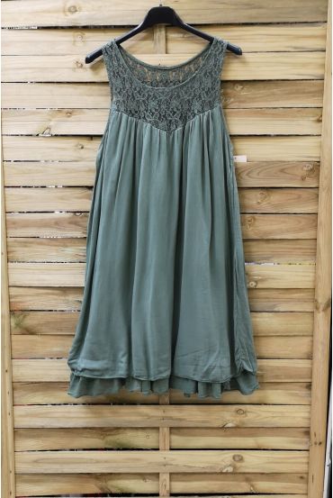 TUNIC DRESS LACE 0996 MILITARY GREEN