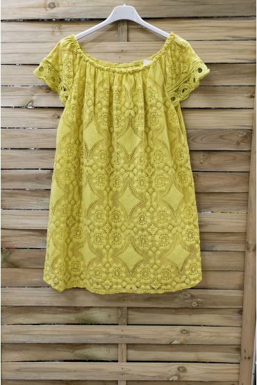 DRESS LACE 0991 GEEL