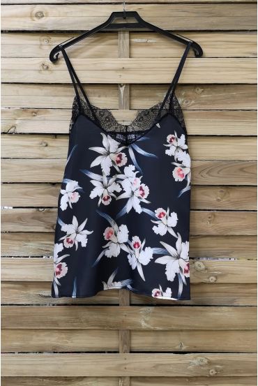 CAMISOLE VAN KANT 1000 ZWART/WIT