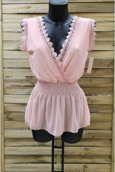 LACE TOP 1005 ROZE