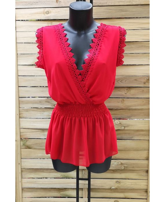 LACE TOP 1005 RED