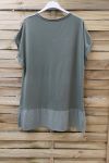 T-SHIRT DI PACE E DI AMORE 1006 VERDE MILITARE