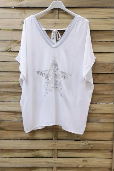 T-SHIRT EFFECT DELAVE STAR 1008 WHITE